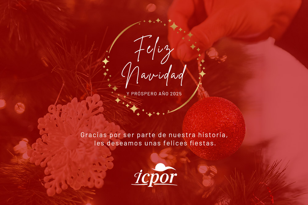 El equipo de ICPOR os desea una Feliz Navidad y un feliz Año Nuevo 2025.